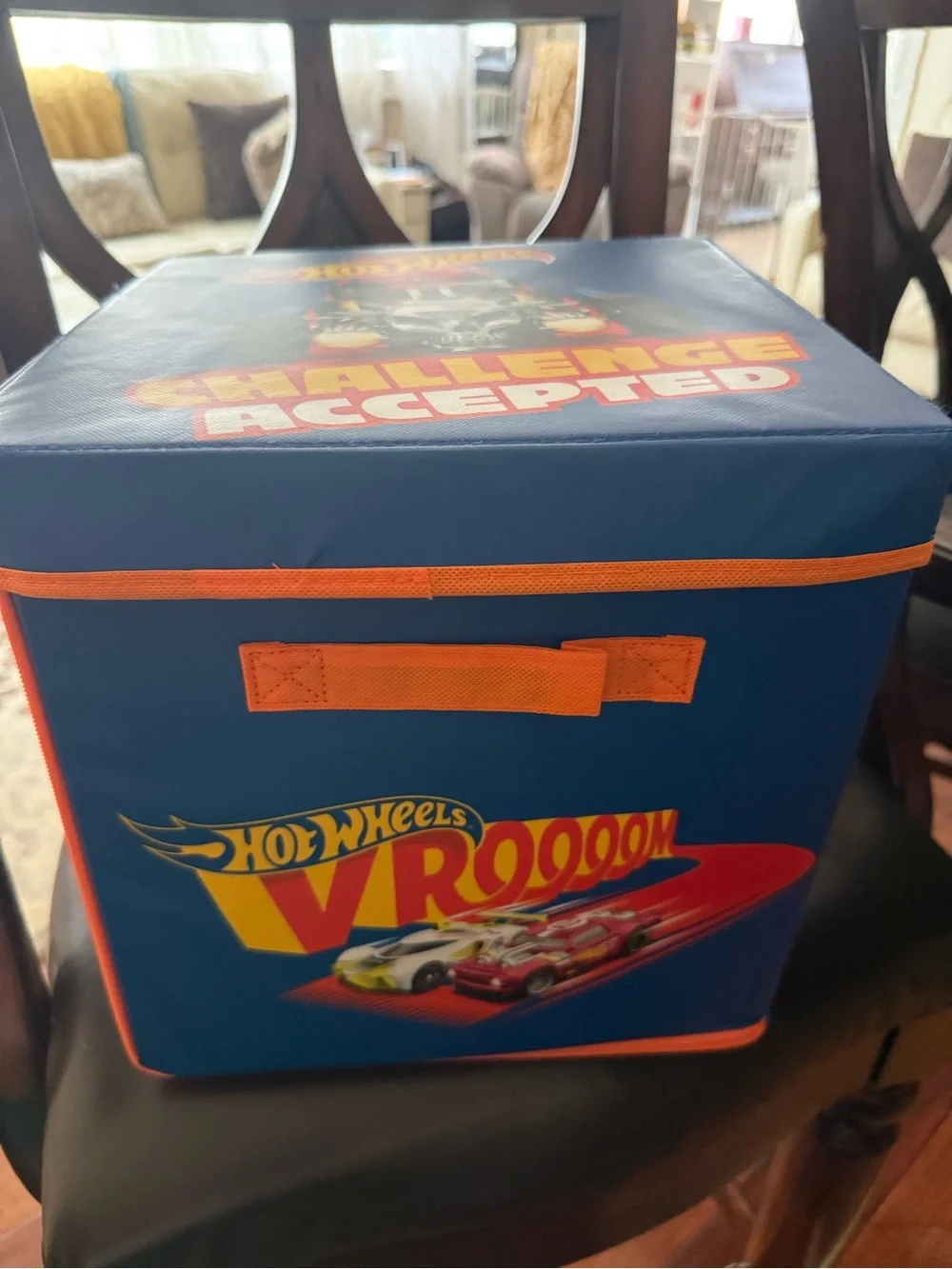 Hot wheels box that unzips as a playmat for cars